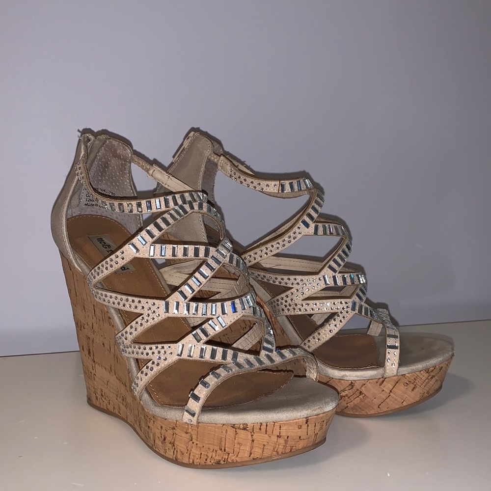 Not Rated Sparkly Wedge Heels